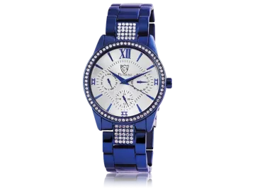 Pierrini ladies watch with stainless steel strap blue