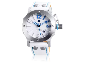 Carucci CA2210 white & blue ladies watch