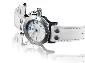 Carucci CA2210 white & blue ladies watch