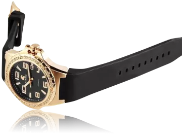 Carucci CA2230 automatic ladies watch black&rosegold