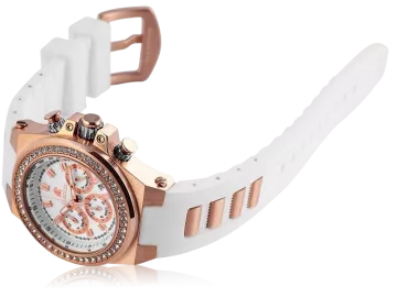 Carucci CA2215 ladies chronograph white&rosegold