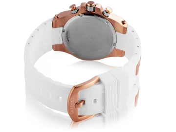 Carucci CA2215 ladies chronograph white&rosegold