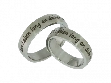 Modell Felix - 2 Ringe aus Edelstahl
